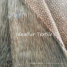 Jacquard Fake Fur with Printing Animal Fur